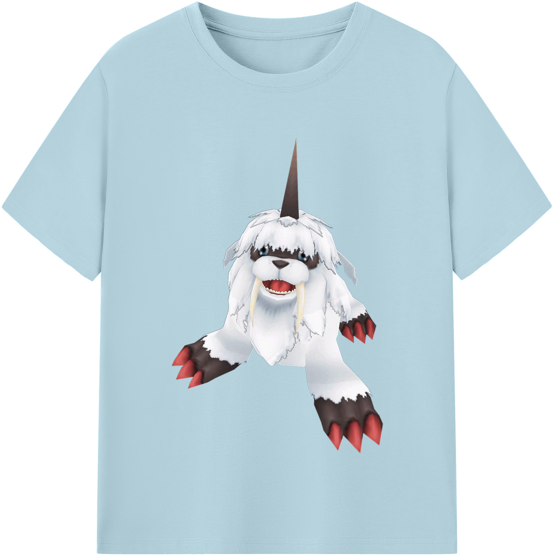 （画像用） Digimon デジタルモンスター/デジモン 綿100％半袖Tシャツ（フロントプリント）